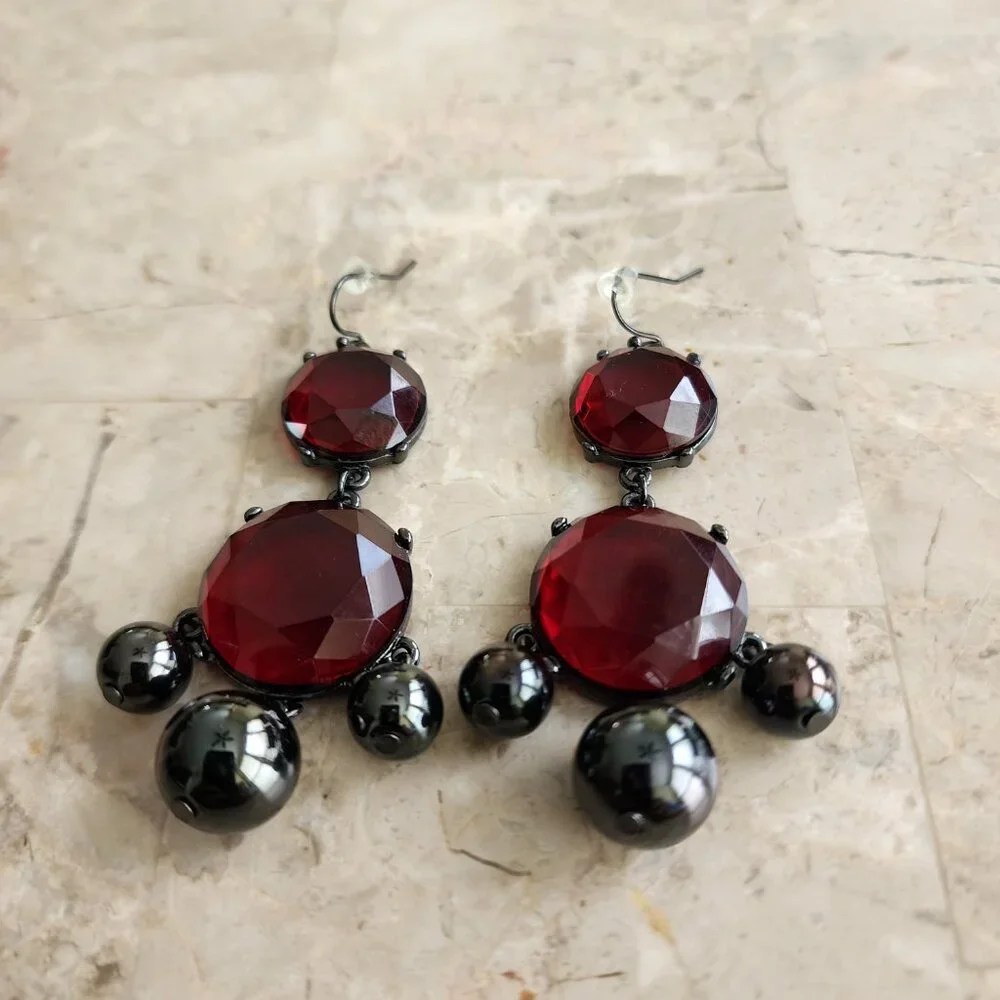 Stony Dangle Style Fashion Earrings